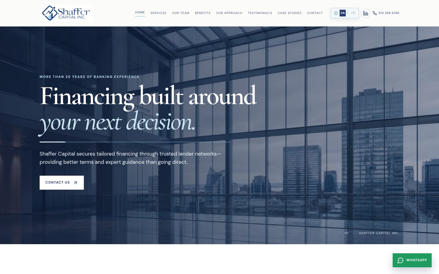 Shaffer Capital website preview